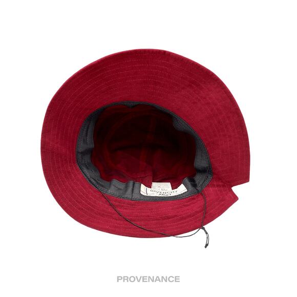 ? Givenchy Play Logo Notch Bucket Hat - Wine Microsuede main image 4